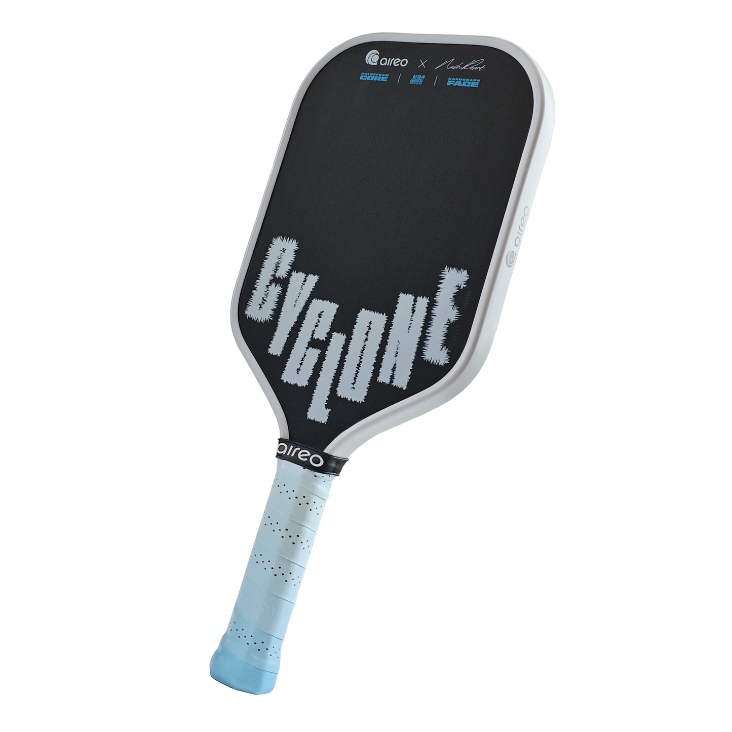 AIREO Cyclone 16mm Pickleball Paddle – NanoGraph Grit Surface with PulseFoam™ Power Core