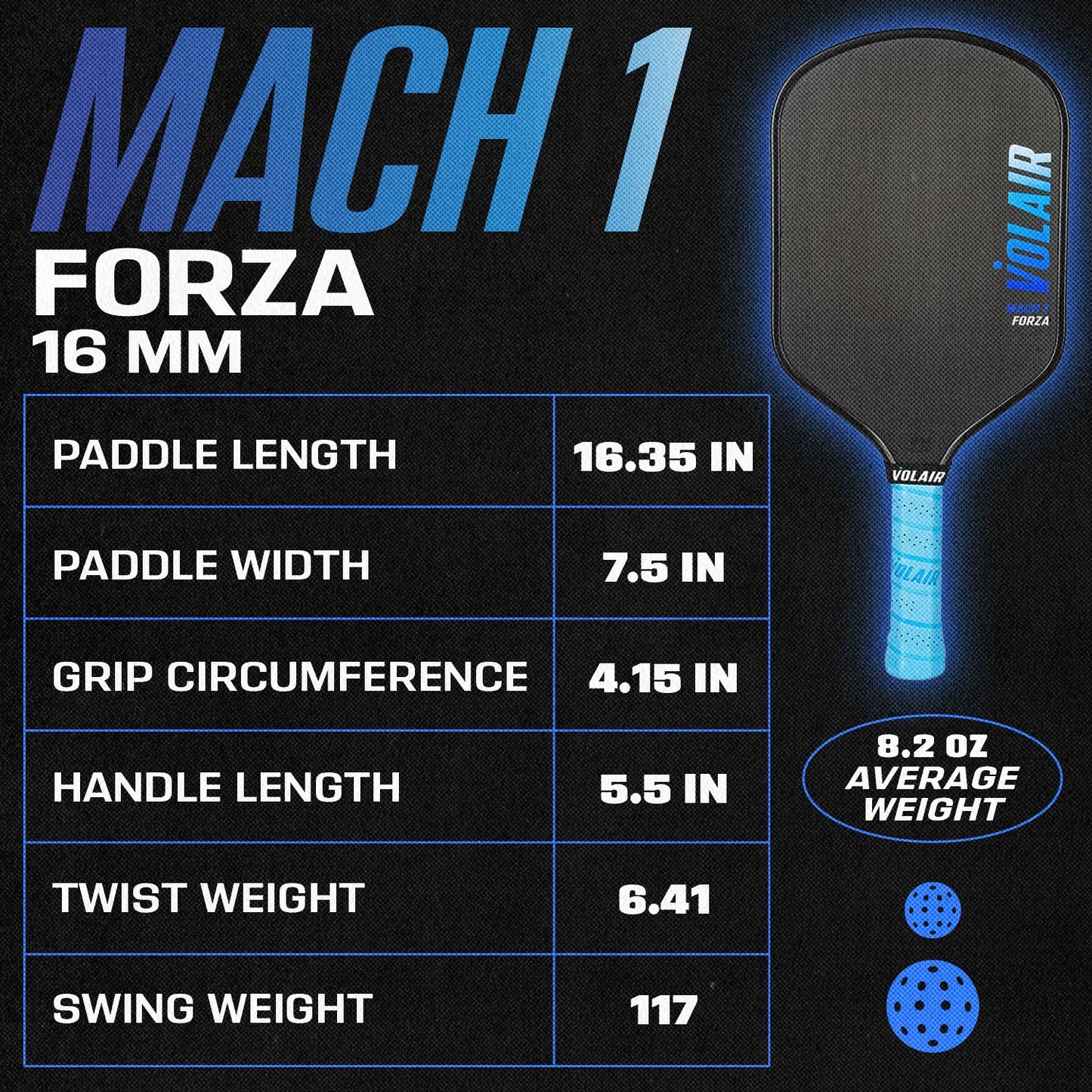 Volair Forza Mach 1 16mm Blue and Pink